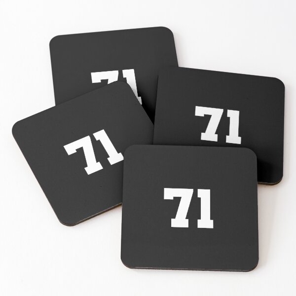 Artikelvorschau, 71, einundsiebzig, weiß, Universität entworfen und verkauft von Numbers-Art.