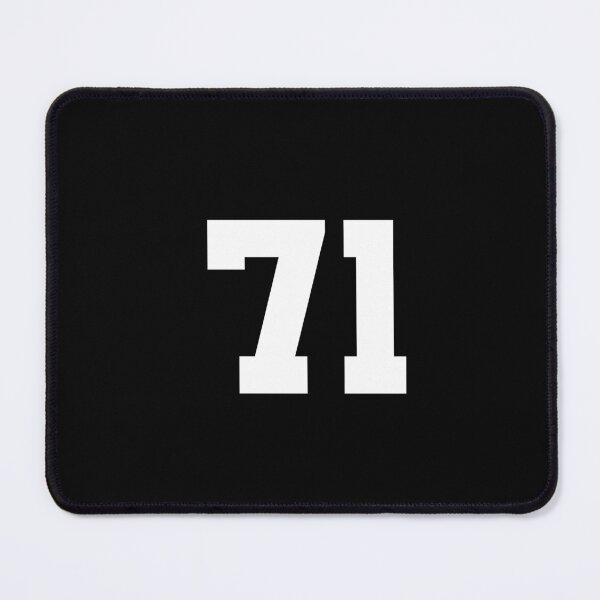 Item preview, 71, seventy-one, white, University designed and sold by Numbers-Art.