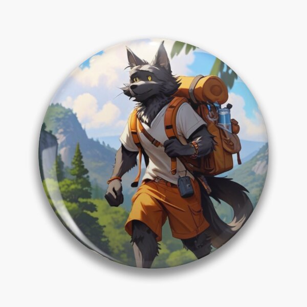 Item preview, Black wolf on a hike designed and sold by Astralia.