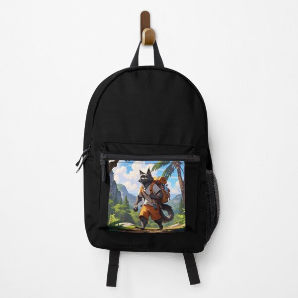 Item preview, Black wolf on a hike designed and sold by Astralia.