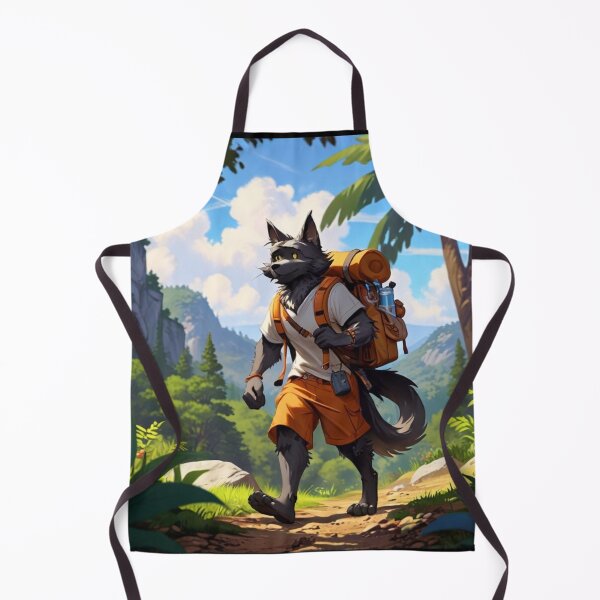 Item preview, Black wolf on a hike designed and sold by Astralia.