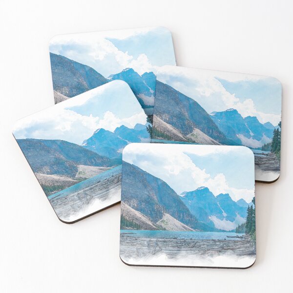 Item preview, Watercolour of Moraine Lake, Banff designed and sold by jrtwynam.