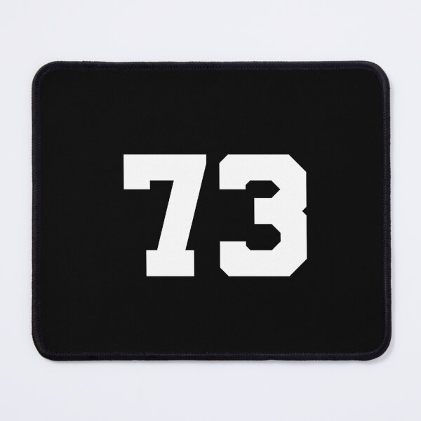 Item preview, 73, seventy-three, white, University designed and sold by Numbers-Art.