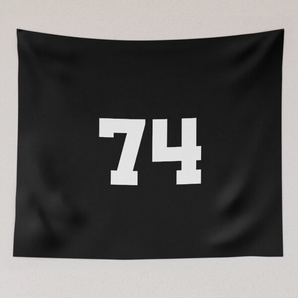 Item preview, 74, seventy-four, white, University designed and sold by Numbers-Art.