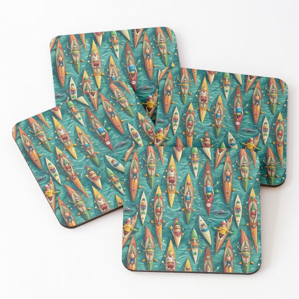 Item preview, "Kayak Carnival: Paddle Party Parade!" designed and sold by Michael van der Hoorn.