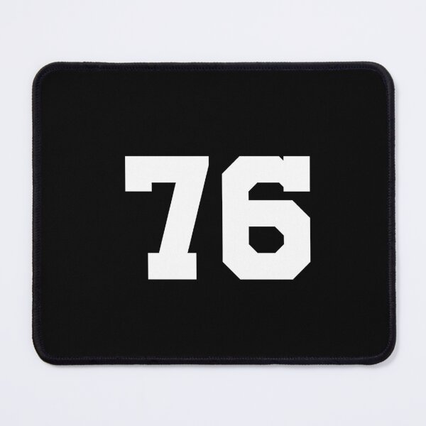 Item preview, 76, seventy-six, white, University designed and sold by Numbers-Art.