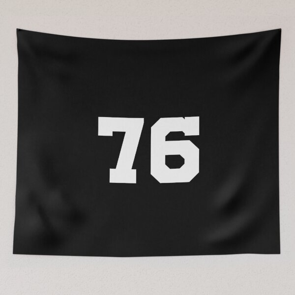 Item preview, 76, seventy-six, white, University designed and sold by Numbers-Art.