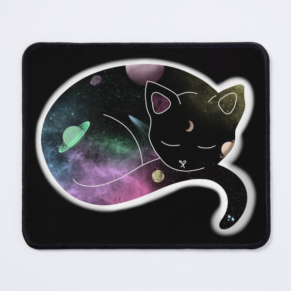 Item preview, Sleeping Galaxy Cat (Rainbow Version) designed and sold by HayleeJo97.