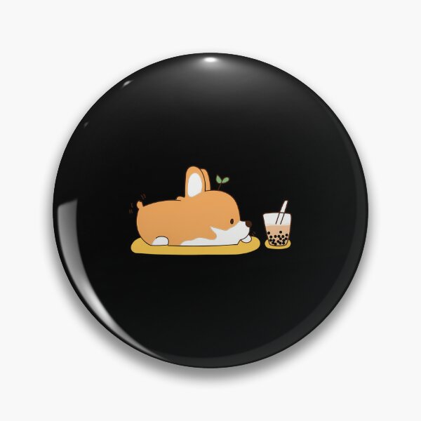 Item preview,  Corgi And Bubble Tea designed and sold by ElsaSundstedt.