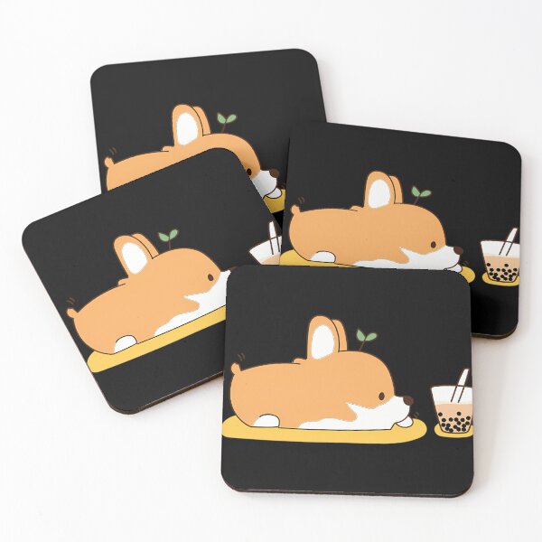 Item preview,  Corgi And Bubble Tea designed and sold by ElsaSundstedt.