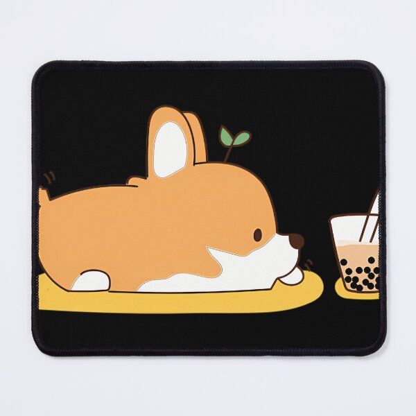 Item preview,  Corgi And Bubble Tea designed and sold by ElsaSundstedt.
