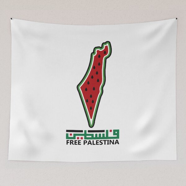Item preview, FREE PALESTINE MAP WATERMELON designed and sold by GOLEMMM.