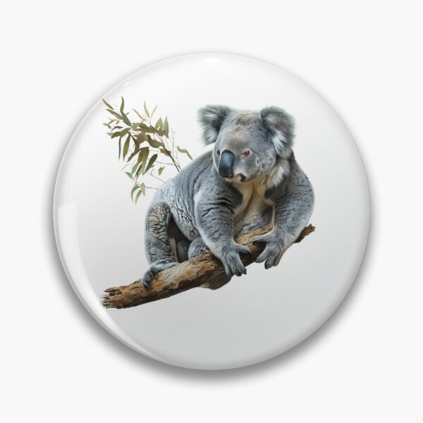 Item preview, Serene Koala Perched on Eucalyptus Branch designed and sold by NatureSyllabus.