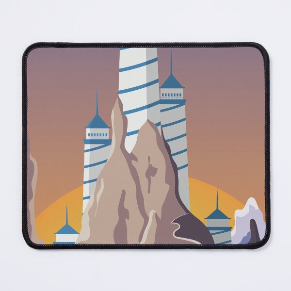 Item preview, Southern Air Temple Vintage Travel Poster designed and sold by itsgoodjunk.