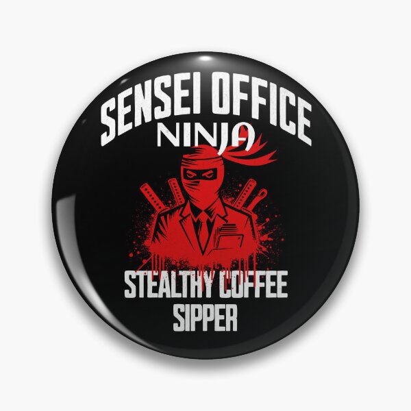 Item preview, Sensei Office Ninja: Stealthy Coffee Sipper designed and sold by InspireHubWear.