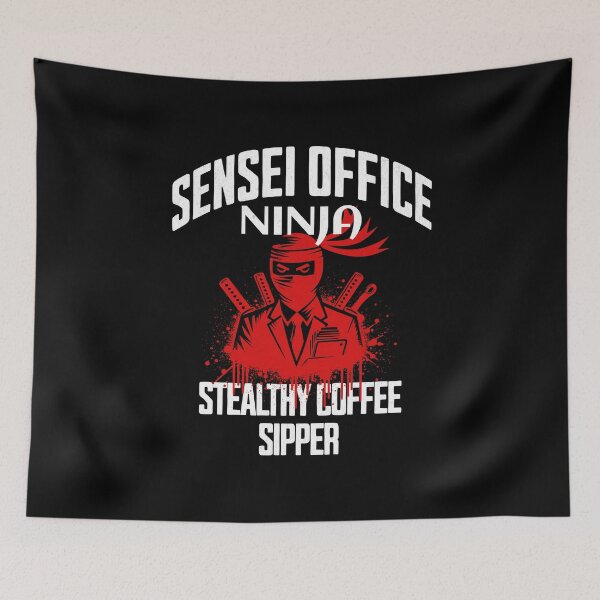 Item preview, Sensei Office Ninja: Stealthy Coffee Sipper designed and sold by InspireHubWear.