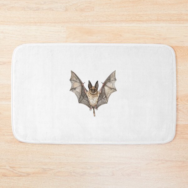 Item preview, Big-Eared Brown Bat Mid-Flight Illustration designed and sold by NatureSyllabus.