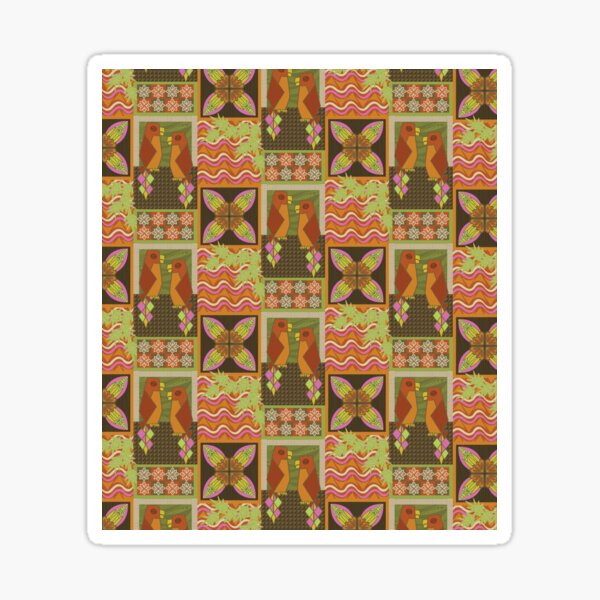 Aperçu de l'œuvre Motif textile du paradis polynésien créée et vendue par Magzwalsh.