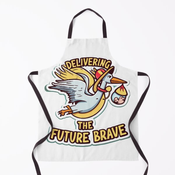 Item preview, Firefighter Stork Delivering Baby - Future Brave designed and sold by NiftyWrx.