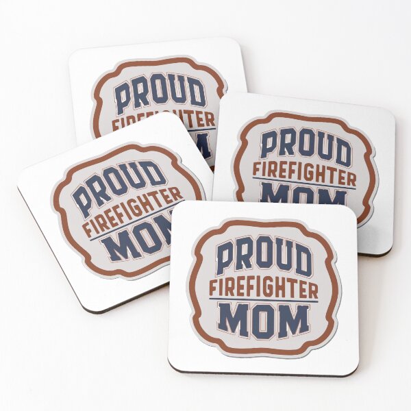 Item preview, Proud Firefighter Mom Emblem Badge designed and sold by NiftyWrx.