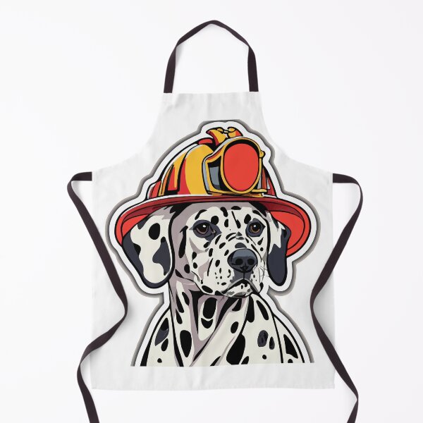 Item preview, Playful Dalmatian Firefighter Mascot Illustration designed and sold by NiftyWrx.