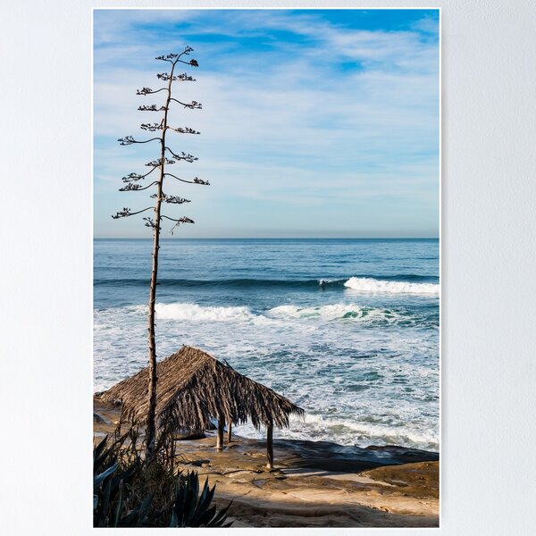 Item preview, Surfer Shack and Tree at Windansea designed and sold by Sherry Smith.