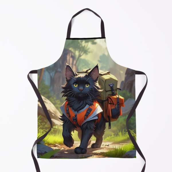Item preview, Black Maine Coon cat on a hike designed and sold by Astralia.