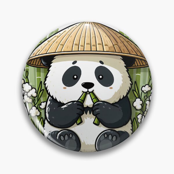 Item preview, Sticker of Cute Panda Munching Bamboo designed and sold by creativekrish.