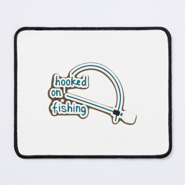 Item preview, Hooked on Fishing - Minimalist Fishing Rod Design designed and sold by NiftyWrx.