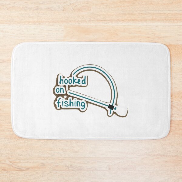 Item preview, Hooked on Fishing - Minimalist Fishing Rod Design designed and sold by NiftyWrx.