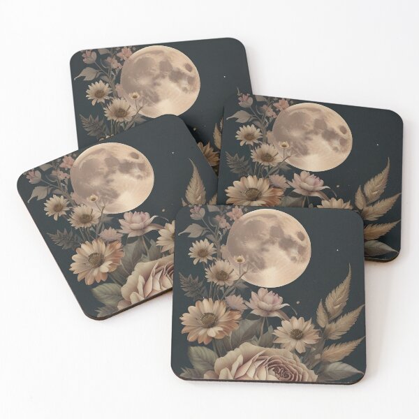 Item preview, Vintage Floral Full Moon designed and sold by MichelleD73.