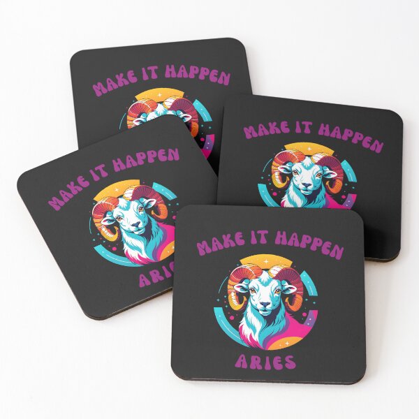 Item preview, Make it Happen Aries, Goat designed and sold by Prints and Lifestyle.