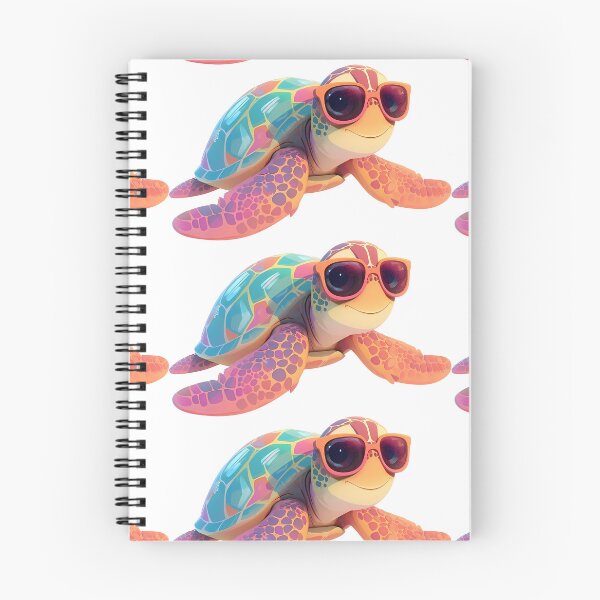 Aperçu de l'œuvre Tortue portant des lunettes d'été créée et vendue par RoadMail.