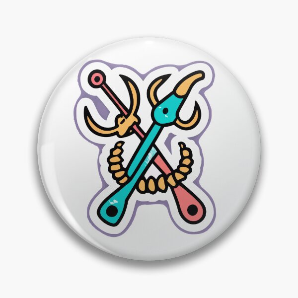Item preview, Minimalist Fishing Hooks Illustration designed and sold by NiftyWrx.
