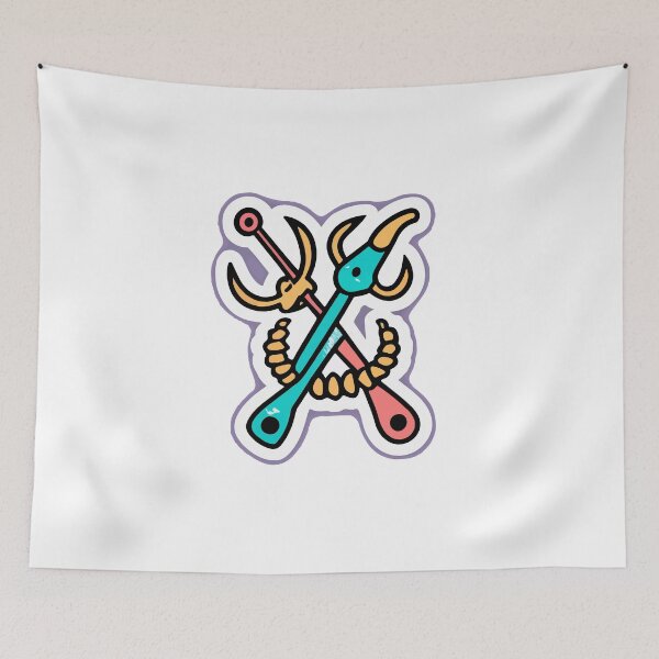 Item preview, Minimalist Fishing Hooks Illustration designed and sold by NiftyWrx.