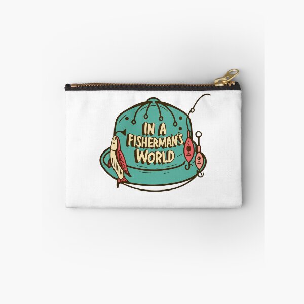 Item preview, In a Fisherman's World - Hand-Drawn Hat with Lures designed and sold by NiftyWrx.