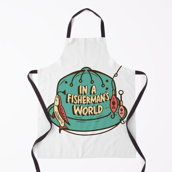 Item preview, In a Fisherman's World - Hand-Drawn Hat with Lures designed and sold by NiftyWrx.