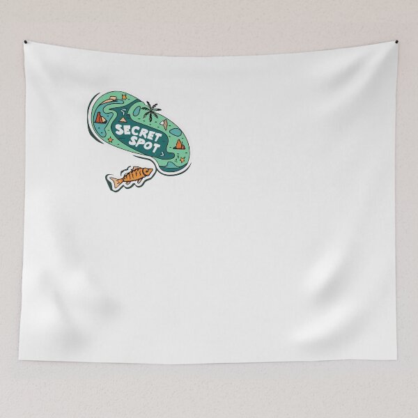 Item preview, Secret Spot Fishing Map - Topographic designed and sold by NiftyWrx.
