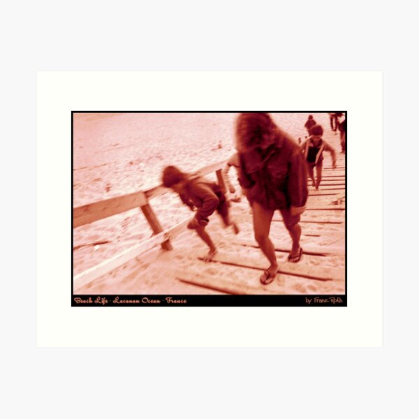 Evening at Lacanau Beach Art Print