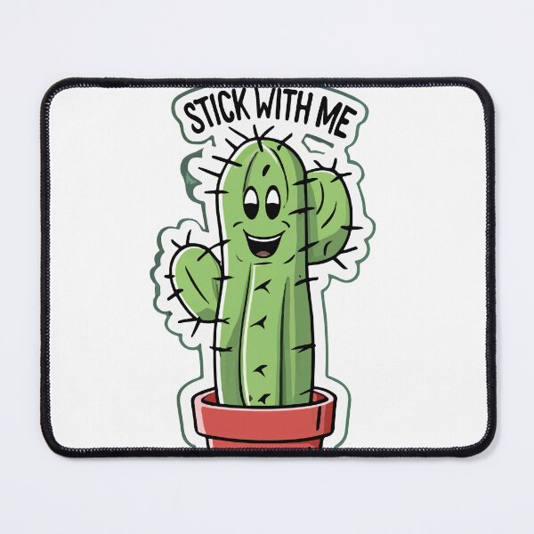 Item preview, Cartoon Cactus 'Stick with Me' Comic Style Design designed and sold by NiftyWrx.