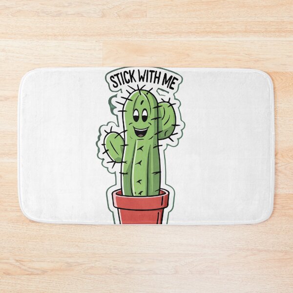 Item preview, Cartoon Cactus 'Stick with Me' Comic Style Design designed and sold by NiftyWrx.