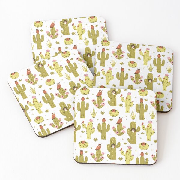 Item preview, owls, birds and cacti designed and sold by burbura.
