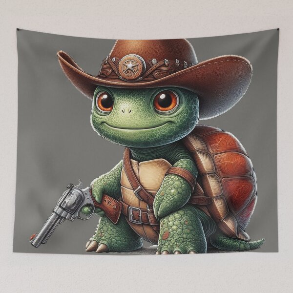 Item preview, Cowboy Turtle designed and sold by Oryartil.