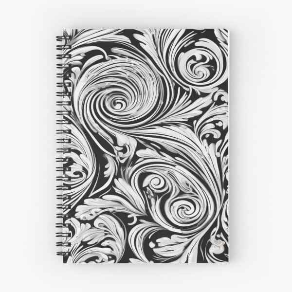 Item preview, Black and white swirls designed and sold by Starfox120.