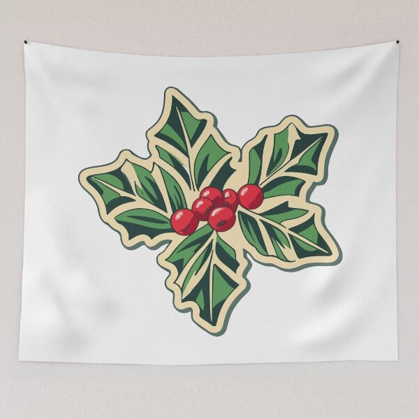 Item preview, Classic Christmas Holly Sprig designed and sold by NiftyWrx.