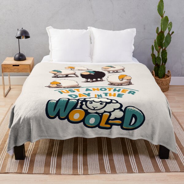 Item preview, Flock of Fun - Quirky Sheep and Wool Puns Illustration for Humor Enthusiasts designed and sold by FarBeyound.