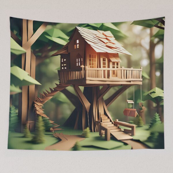 Item preview, Origami Art - Forest Haven: The Enchanted Tree House designed and sold by ArtfulFolds.