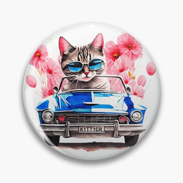 Item preview, Funny Cool Cat Driving his Classic Car designed and sold by Diane Gotti.