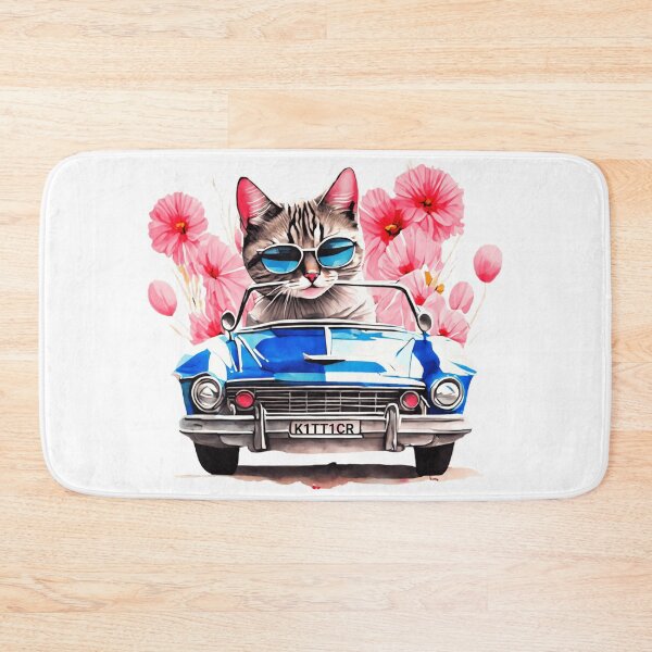 Item preview, Funny Cool Cat Driving his Classic Car designed and sold by Diane Gotti.