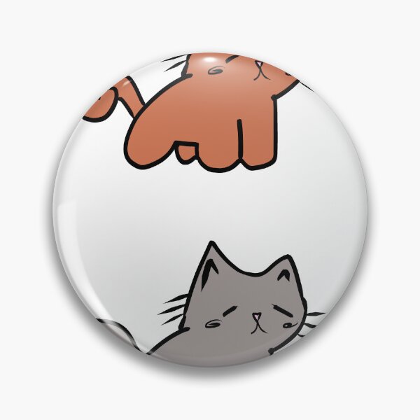 Item preview, Brown and Gray cat stickers designed and sold by CelestialsArts shop.